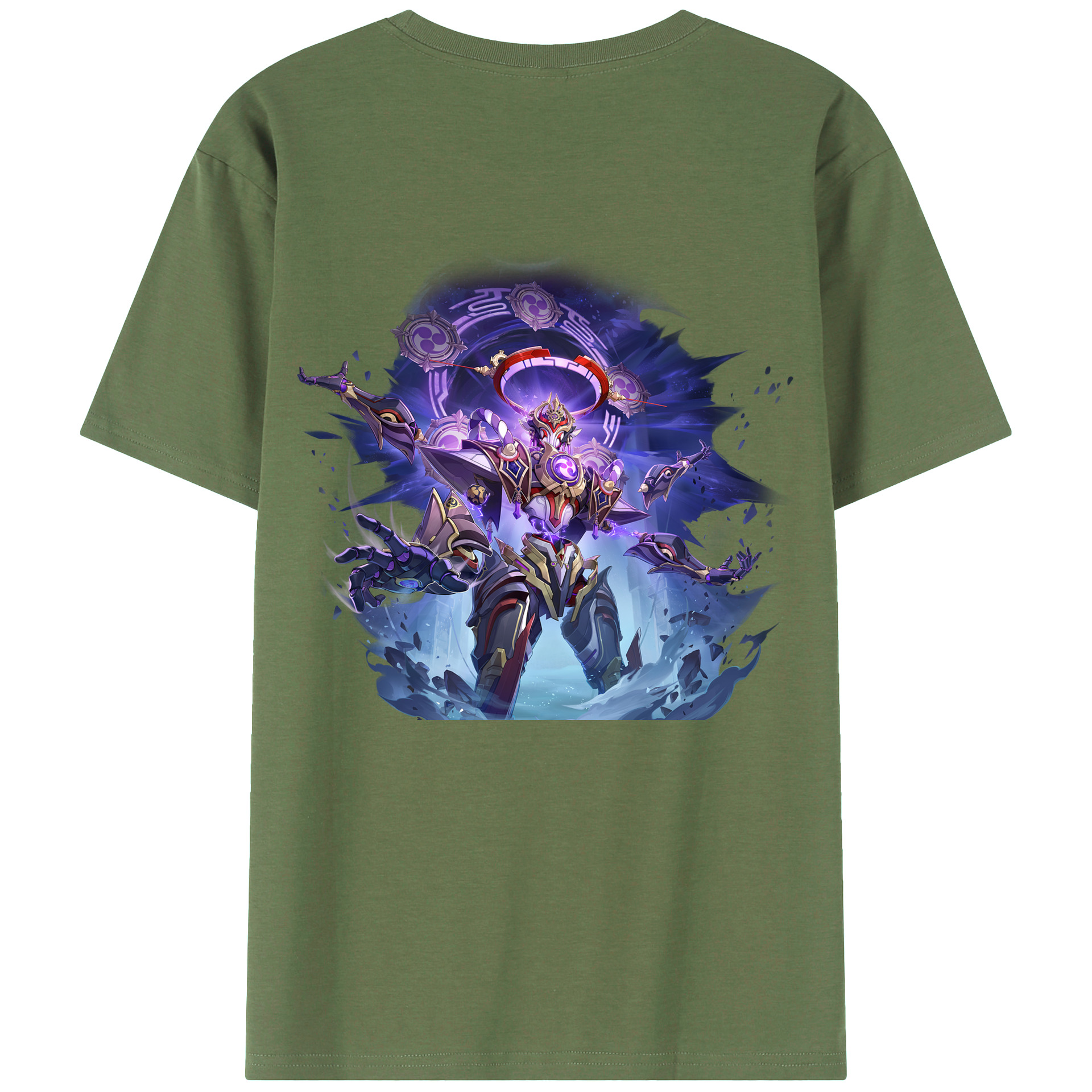 げんし神 さんペい genshin Sanpei 綿100％ メンズ半袖Tシャツ（バックプリント） 通気性